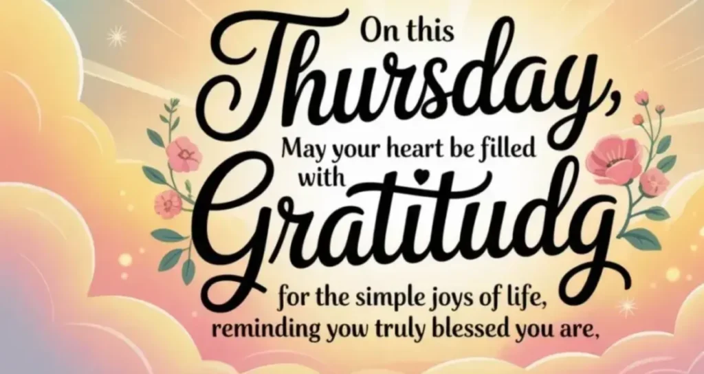 thankful thursday blessings